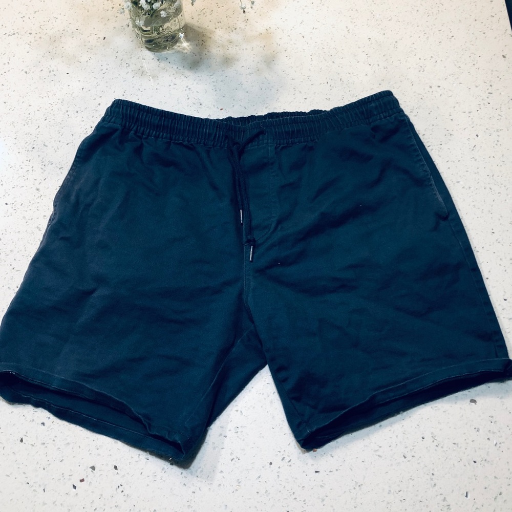 OBEY 8” Shorts in Blue, Size L
